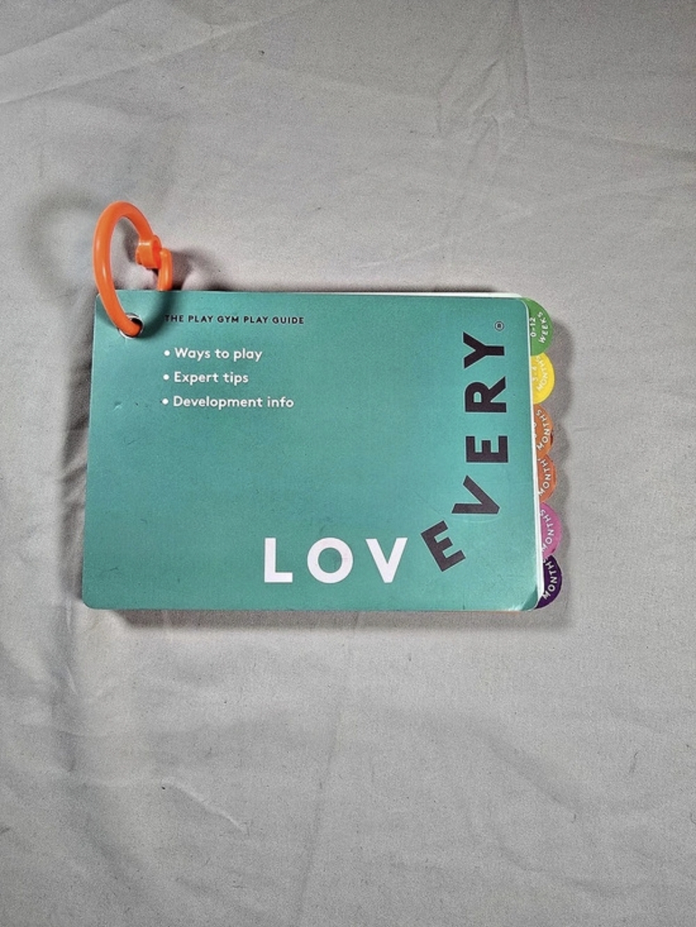 Lovevery The Play Gym Play Guide Replacement Book Ring Binding Infant 0-12 Month
